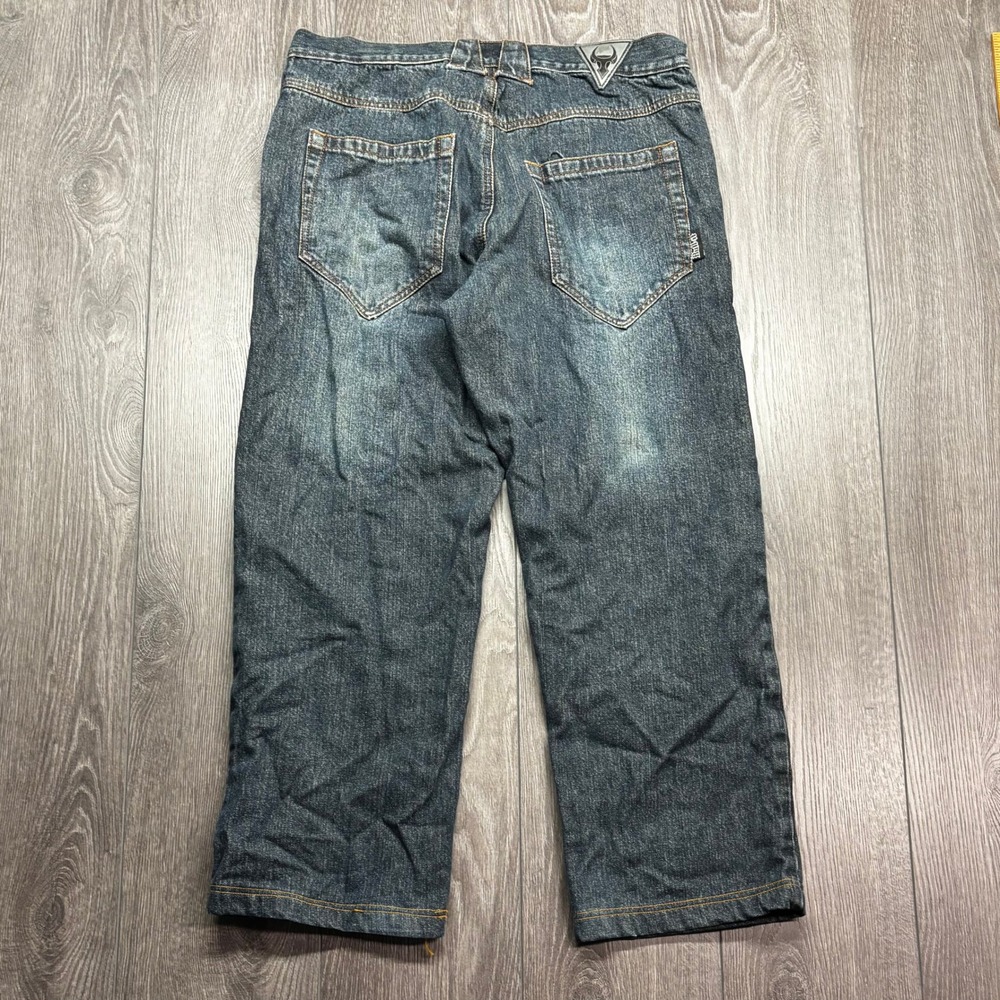 Bull-it Mens Motorcycle Riding Jeans Dark Wash Denim Size 36 Regular
